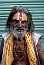 Oeuvre vieux sadhu avec tilak shivaste, udaipur, 2008. de marc bonnard
