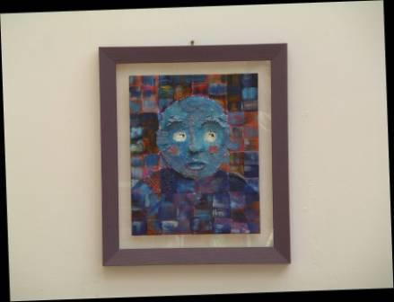 Oeuvre bonhomme bleu de mary blachon